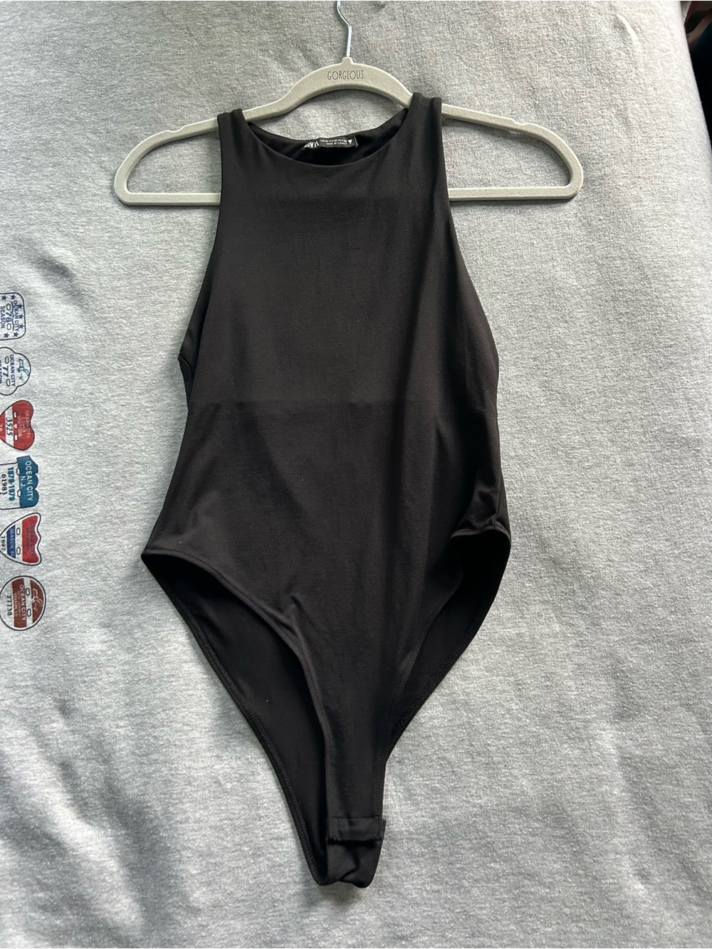 Black High-Neck Bodysuit